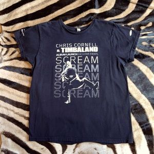 Chris Cornell & Timbaland EXCLUSIVE album launch T-shirt